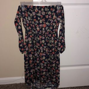 Hi-Low strapless Dress